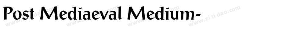 Post Mediaeval Medium字体转换